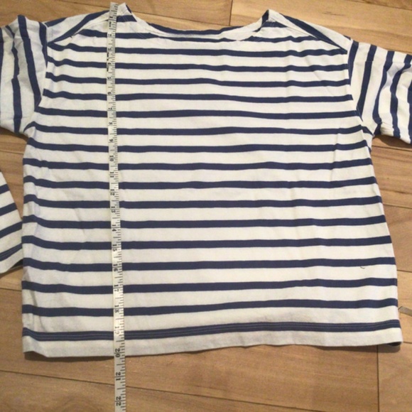 Everlane Blue and White Striped Top - Picture 6 of 8